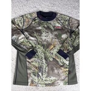 Scentlok Base Slayers Realtree Camouflage Crewneck Long Sleeve Shirt Men's XL